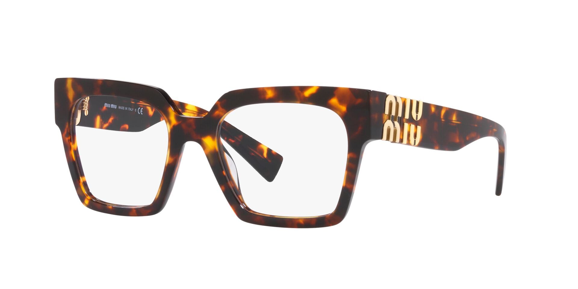 Miu Miu 0MU04UV Frame Honey Female Full Shell Frame — Honey frame — view 4
