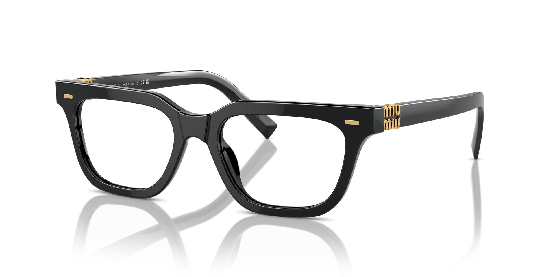 Miu Miu 0MU07XV Frame Black Female Full Shell Frame — Black frame — view 1