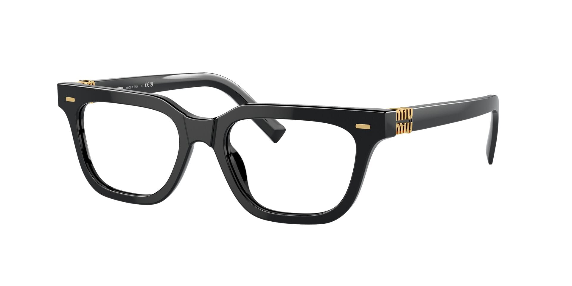 Miu Miu 0MU07XV Frame Black Female Full Shell Frame — Black frame — view 3