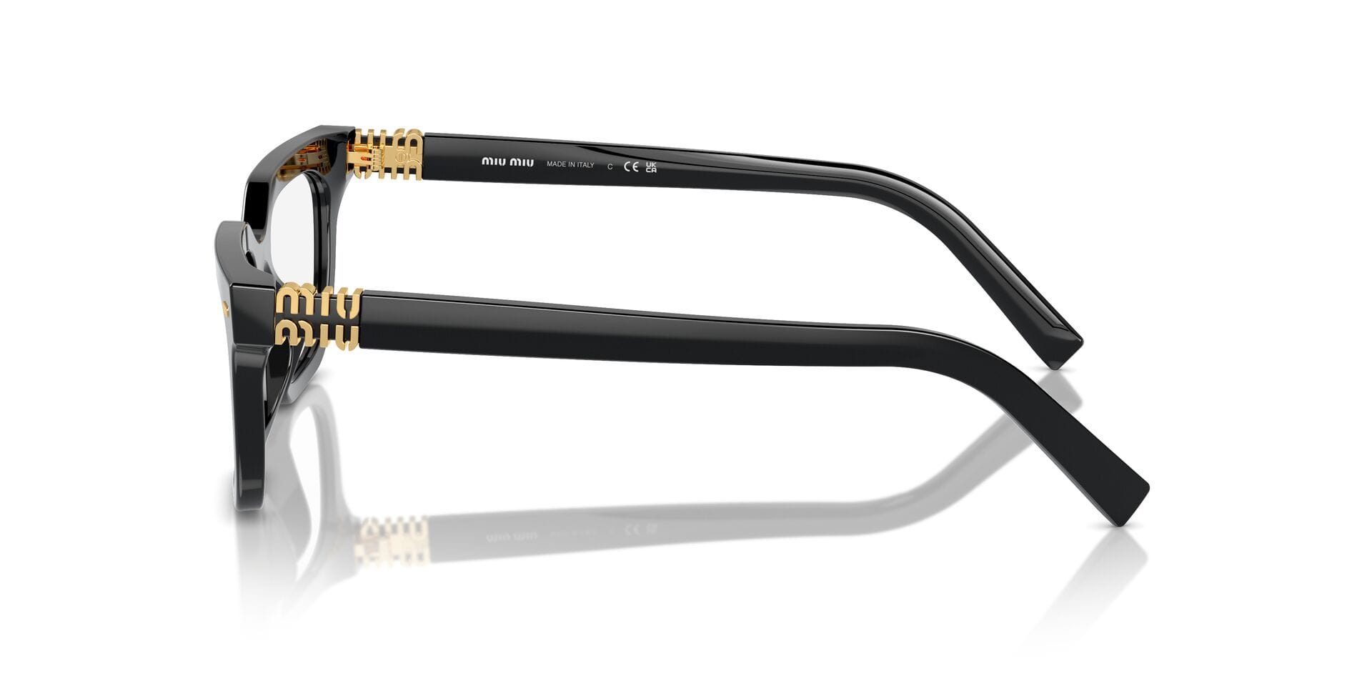 Miu Miu 0MU07XV Frame Black Female Full Shell Frame — Black frame — view 5