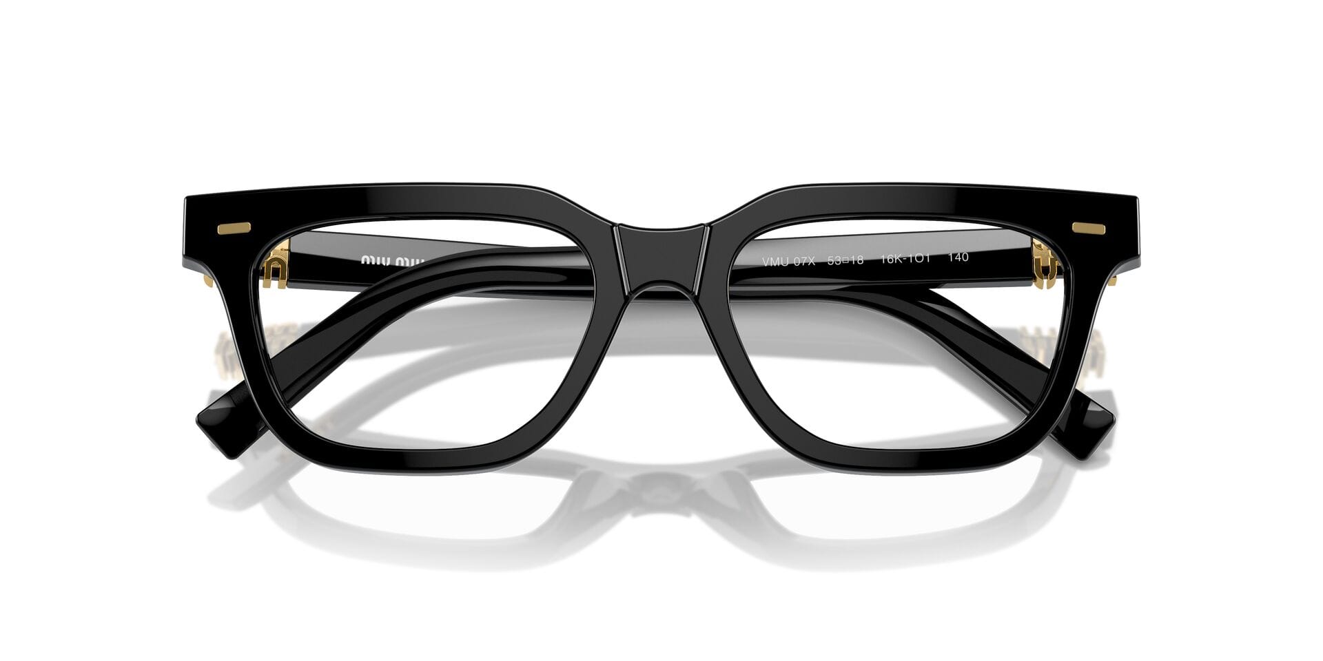 Miu Miu 0MU07XV Frame Black Female Full Shell Frame — Black frame — view 7