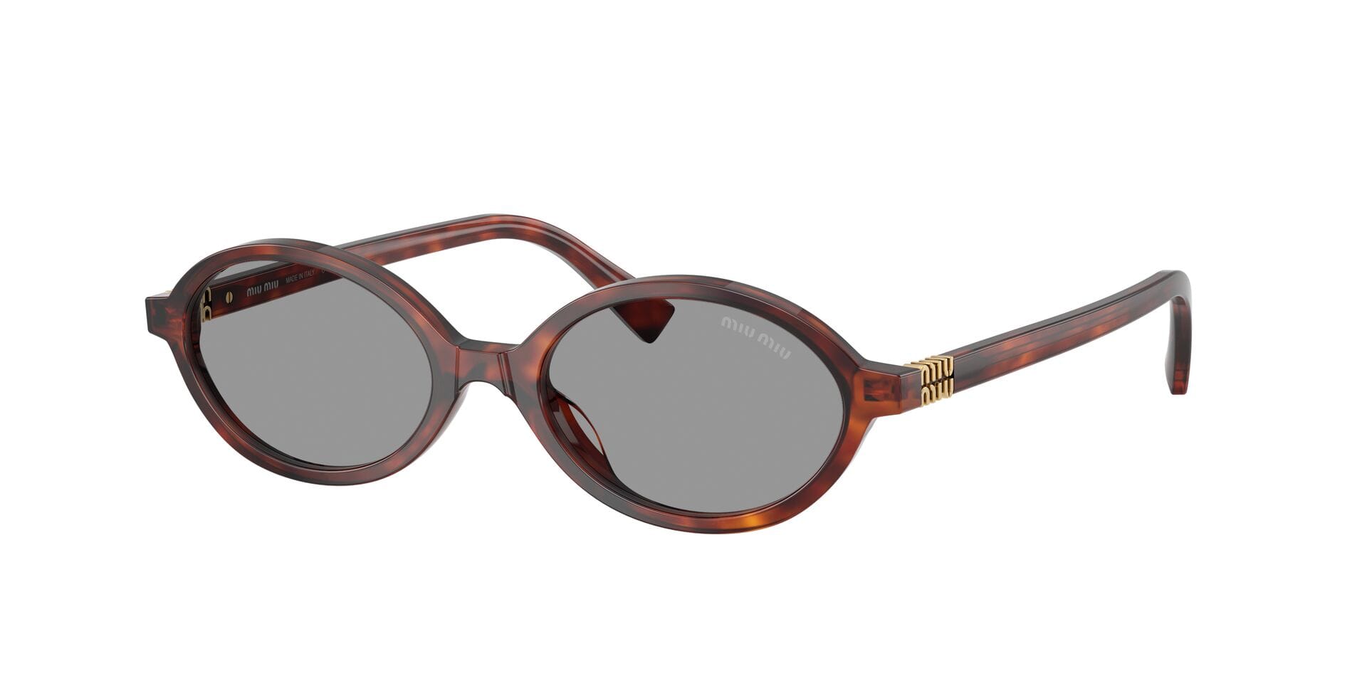Miu Miu SMU 04Z 21C-40O 2N 0MU04ZS Sunglass Havana Female Full Shell Sunglass — Havana frame — view 3