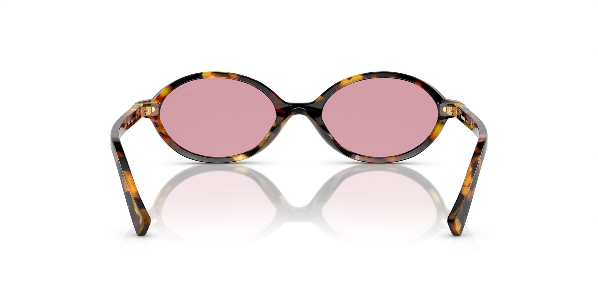 Miu Miu SMU 04Z VAU-50D 2N 0MU04ZS Sunglass Honey Female Full Shell Sunglass — Honey frame — view 2