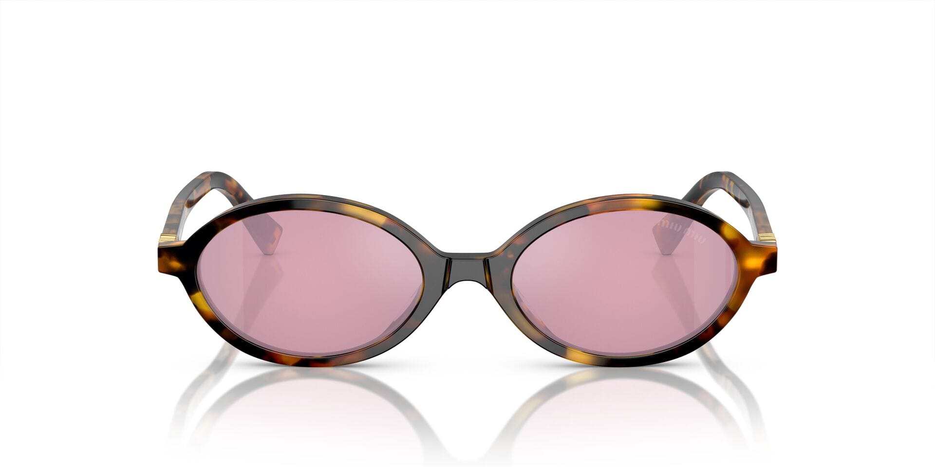 Miu Miu SMU 04Z VAU-50D 2N 0MU04ZS Sunglass Honey Female Full Shell Sunglass — Honey frame — view 4