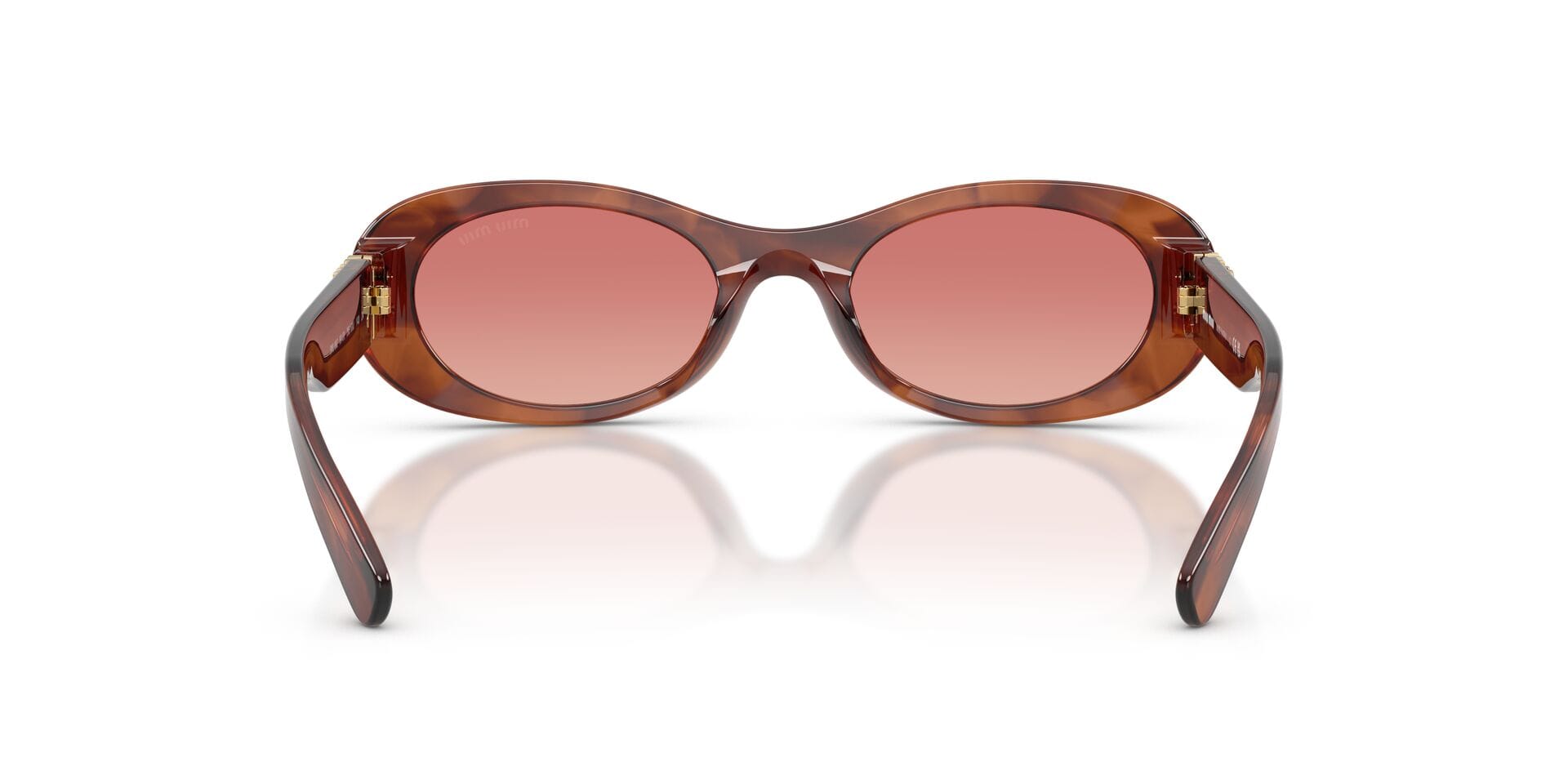 Miu Miu SMU 06Z 26E-50U 2N 0MU06ZS Sunglass Brown Female Full Shell Sunglass — Brown frame — view 2