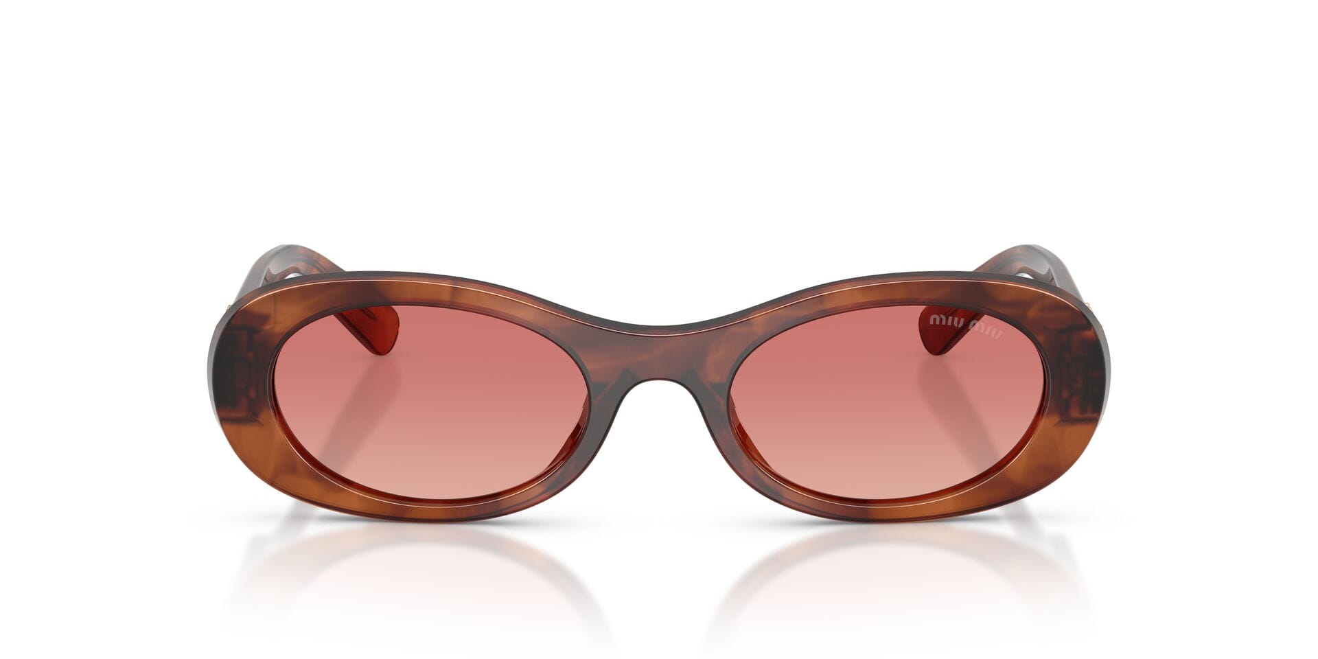 Miu Miu SMU 06Z 26E-50U 2N 0MU06ZS Sunglass Brown Female Full Shell Sunglass — Brown frame — view 4