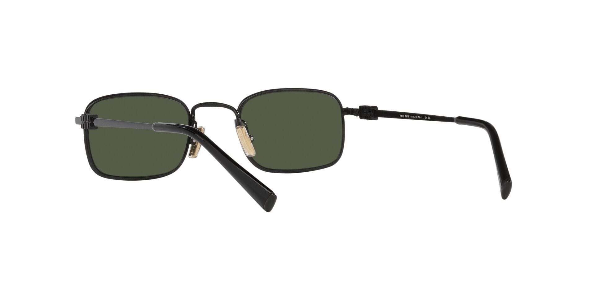Miu Miu SMU A53 1AB-1I0 3N 0MUA53S Sunglass Black Female Metal Metal Sunglass — Black frame — view 2