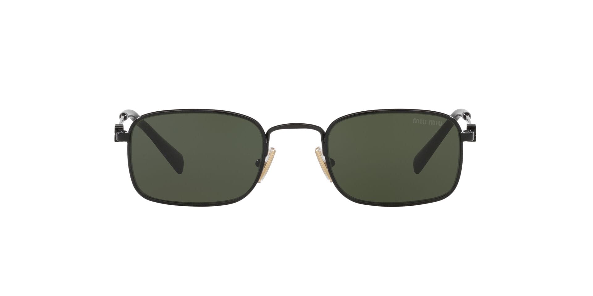 Miu Miu SMU A53 1AB-1I0 3N 0MUA53S Sunglass Black Female Metal Metal Sunglass — Black frame — view 6