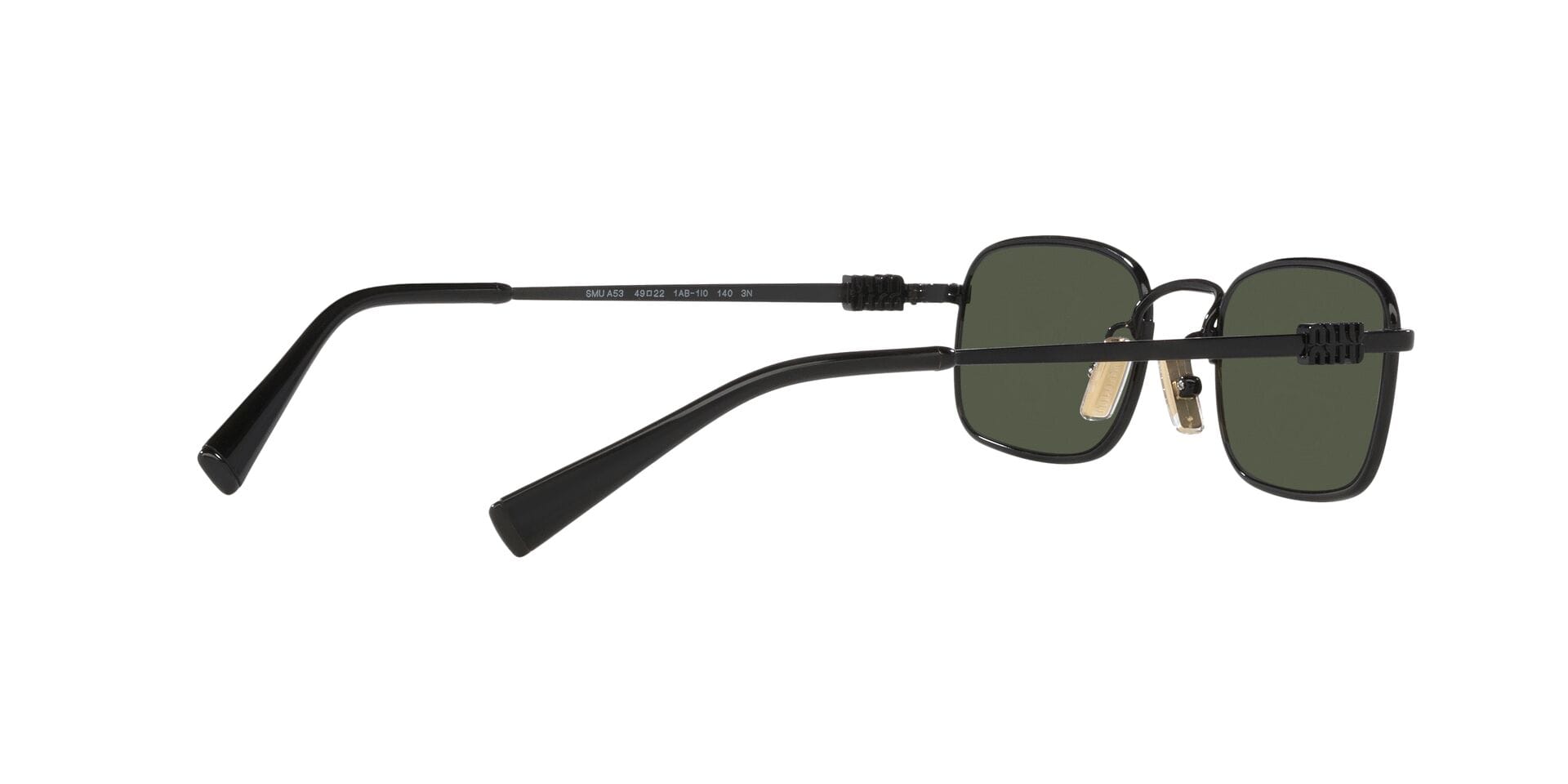 Miu Miu SMU A53 1AB-1I0 3N 0MUA53S Sunglass Black Female Metal Metal Sunglass — Black frame — view 9