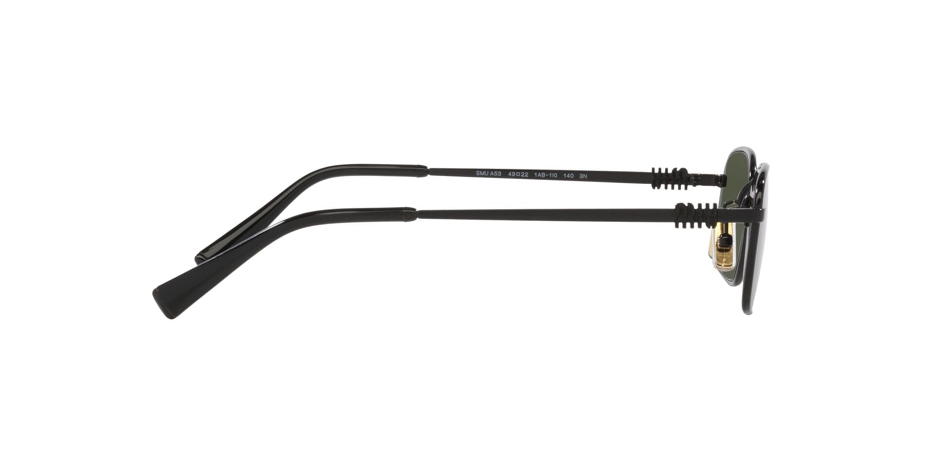 Miu Miu SMU A53 1AB-1I0 3N 0MUA53S Sunglass Black Female Metal Metal Sunglass — Black frame — view 10