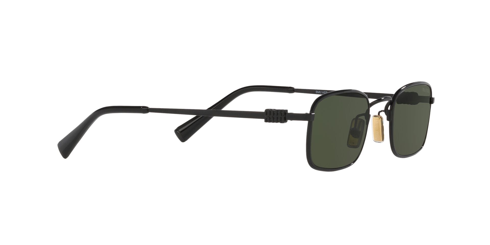 Miu Miu SMU A53 1AB-1I0 3N 0MUA53S Sunglass Black Female Metal Metal Sunglass — Black frame — view 11