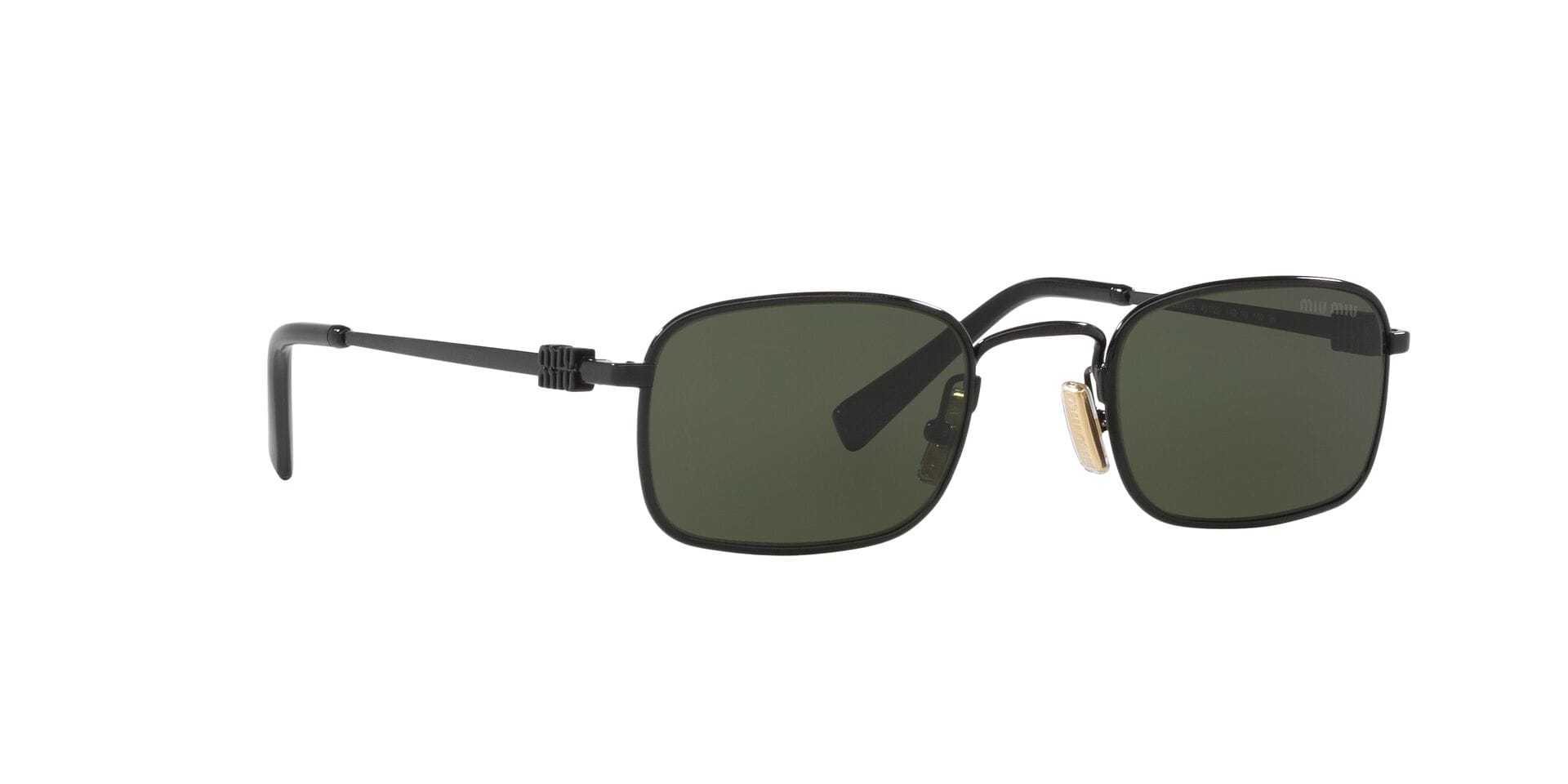 Miu Miu SMU A53 1AB-1I0 3N 0MUA53S Sunglass Black Female Metal Metal Sunglass — Black frame — view 12
