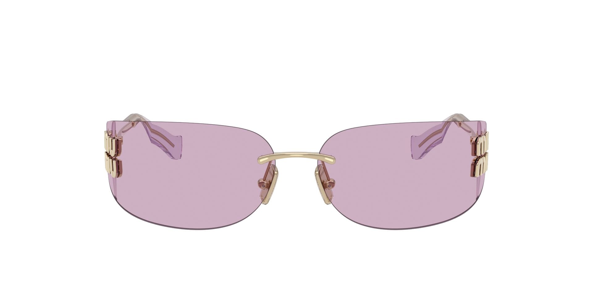 Miu Miu SMU A51 ZVN-90O 1N — Gold frame