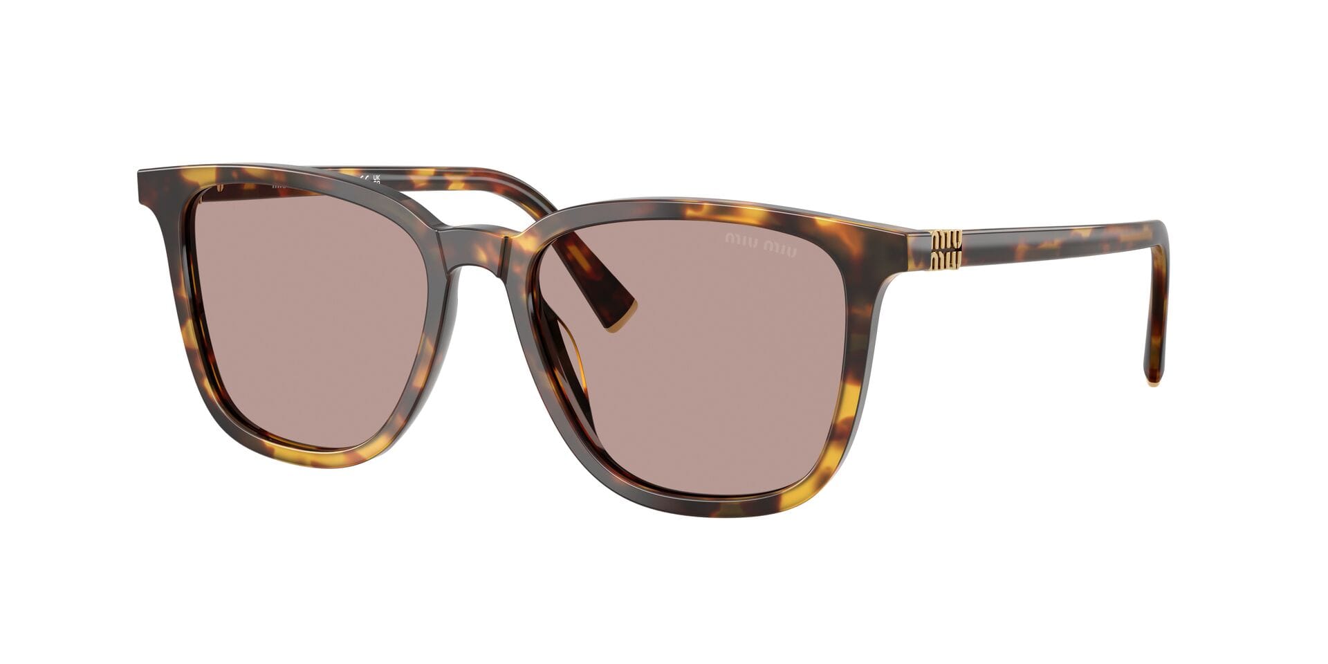 Miu Miu SMU B03 14L-20I 2N 0MUB03S Sunglass Honey Female Full Shell Sunglass — Honey frame — view 1