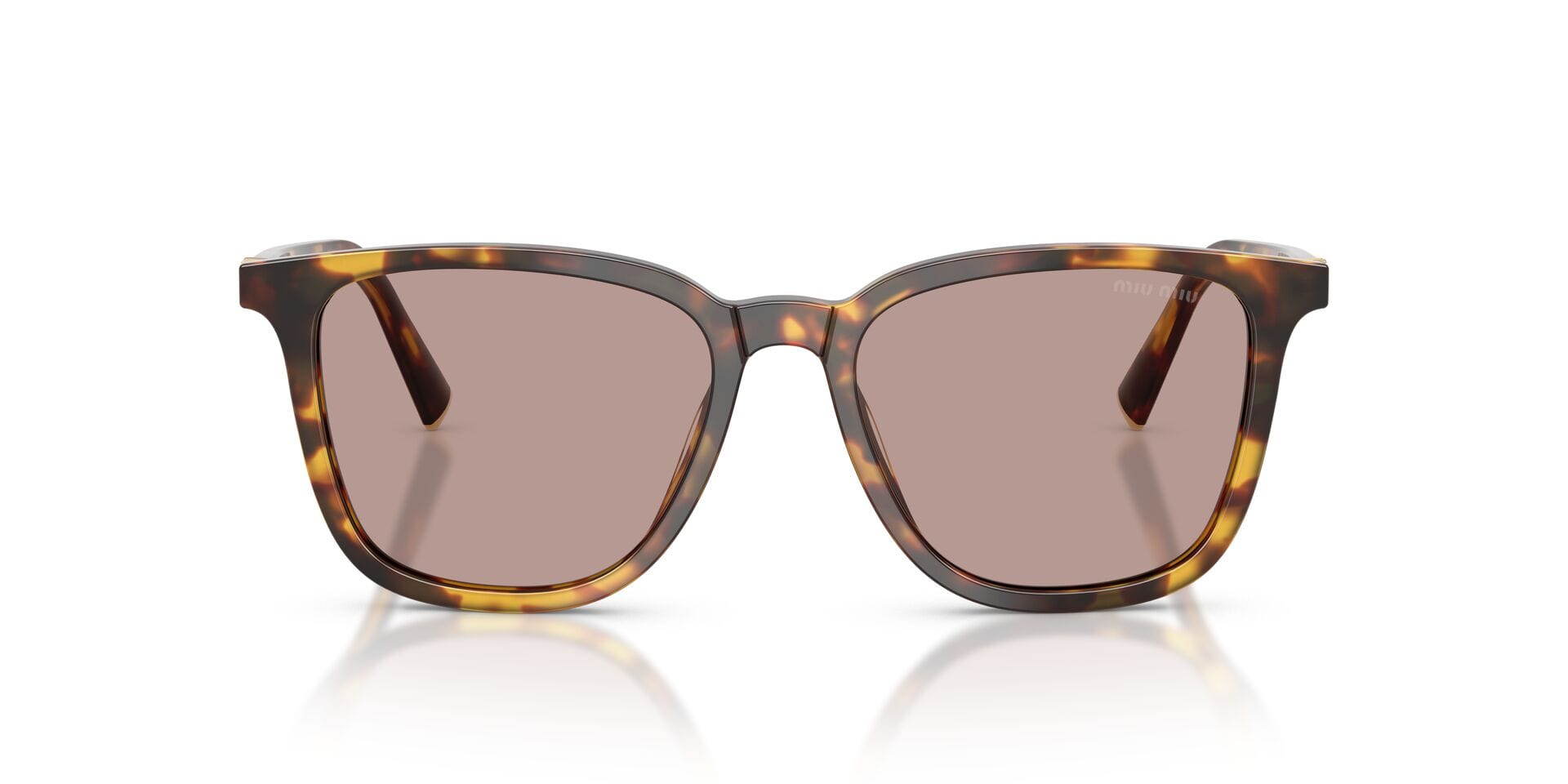 Miu Miu SMU B03 14L-20I 2N 0MUB03S Sunglass Honey Female Full Shell Sunglass — Honey frame — view 3