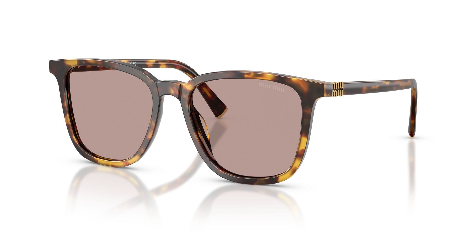 Miu Miu SMU B03 14L-20I 2N 0MUB03S Sunglass Honey Female Full Shell Sunglass — Honey frame — view 7
