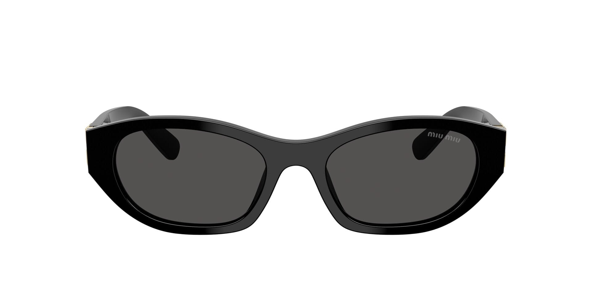 Miu Miu 0MUA03SF Sunglass Black Female Shell Shell Sunglass — Black frame — view 1