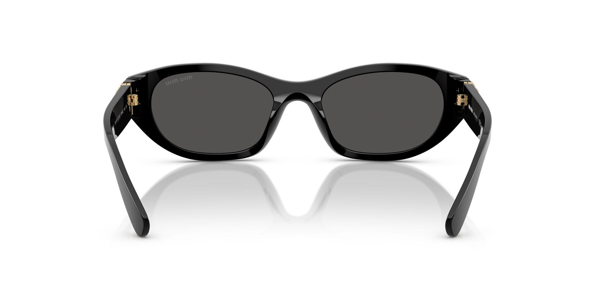 Miu Miu 0MUA03SF Sunglass Black Female Shell Shell Sunglass — Black frame — view 2