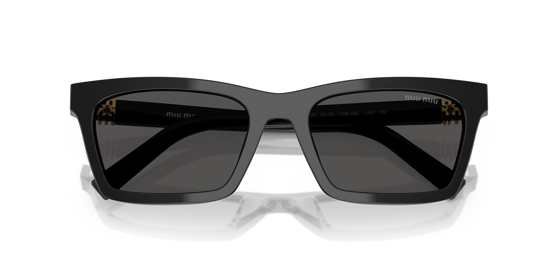 Miu Miu 0MUA05S Sunglass Black Female Shell Shell Sunglass — Black frame — view 19