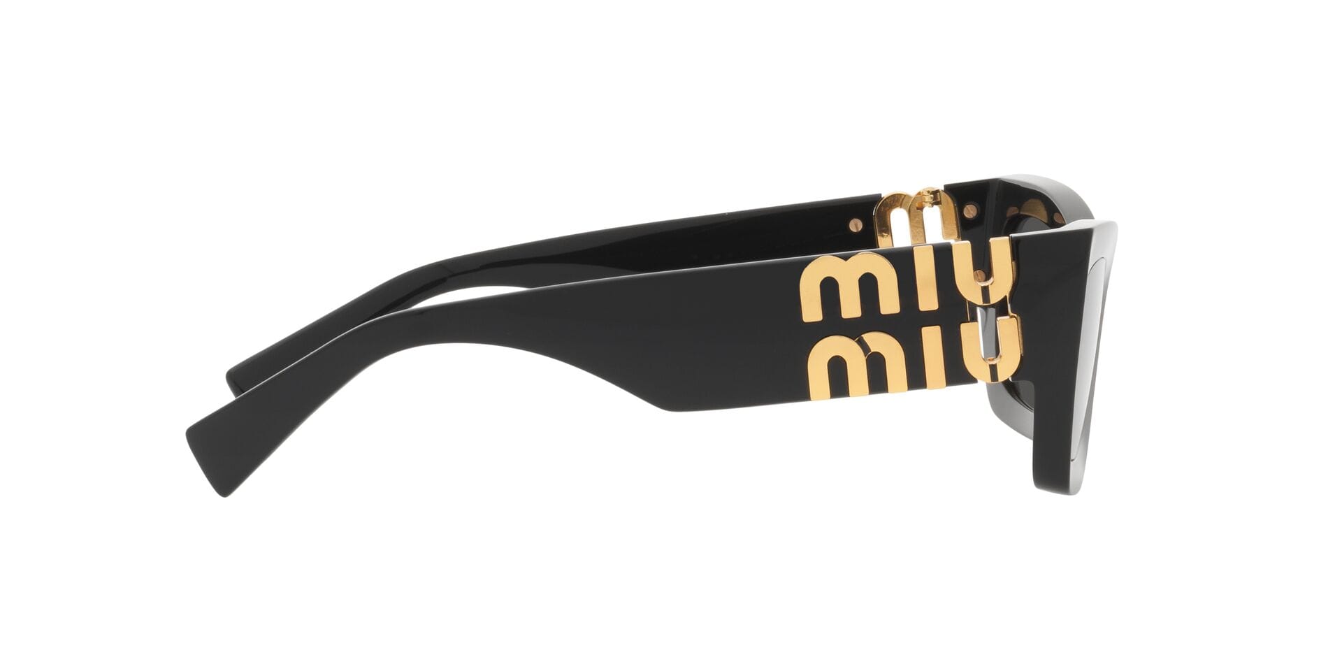 Miu Miu 0MU09WS Sunglass Black Female Shell Shell Sunglass — Black frame — view 10