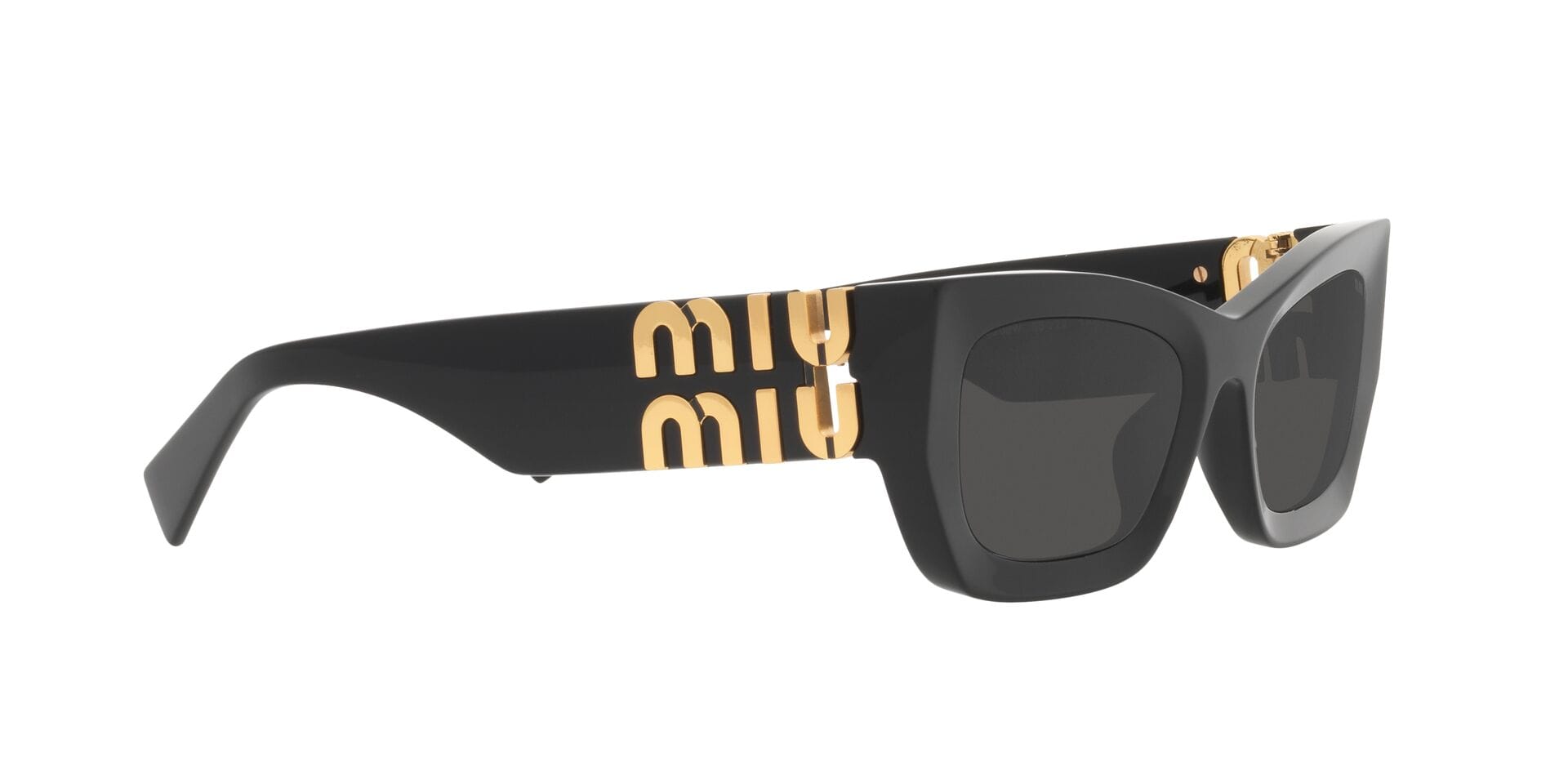 Miu Miu 0MU09WS Sunglass Black Female Shell Shell Sunglass — Black frame — view 11