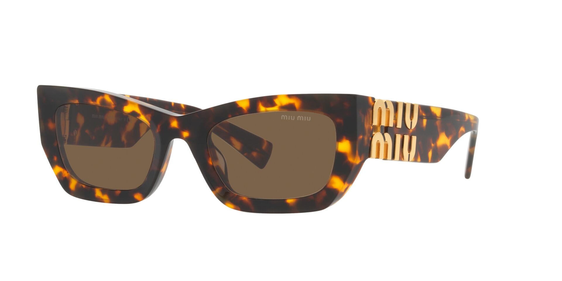 Miu Miu 0MU09WS Sunglass Honey Female Shell Shell Sunglass — Honey frame — view 6