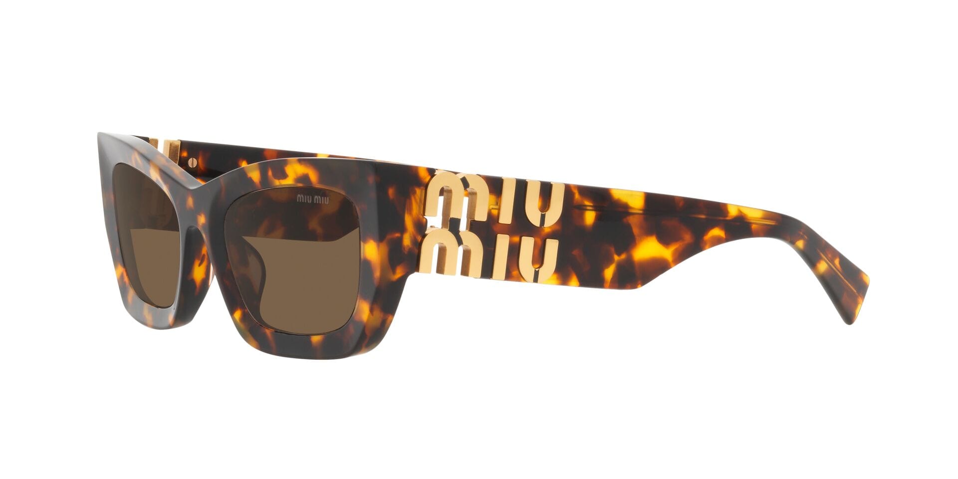Miu Miu 0MU09WS Sunglass Honey Female Shell Shell Sunglass — Honey frame — view 8