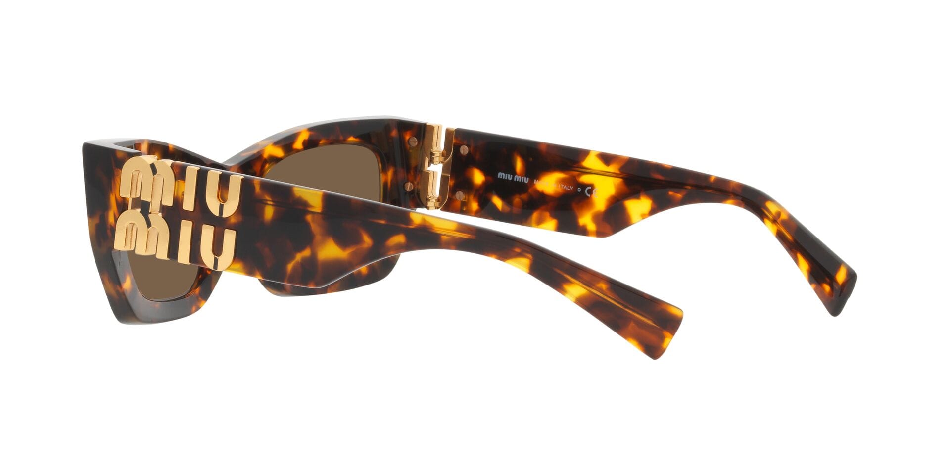 Miu Miu 0MU09WS Sunglass Honey Female Shell Shell Sunglass — Honey frame — view 15