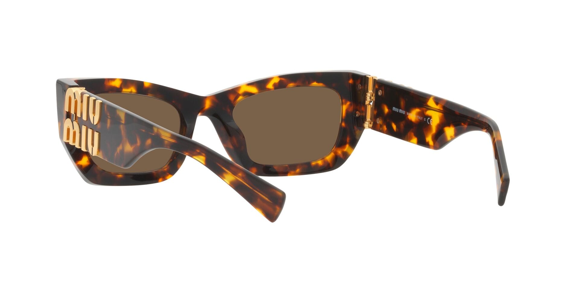 Miu Miu 0MU09WS Sunglass Honey Female Shell Shell Sunglass — Honey frame — view 17