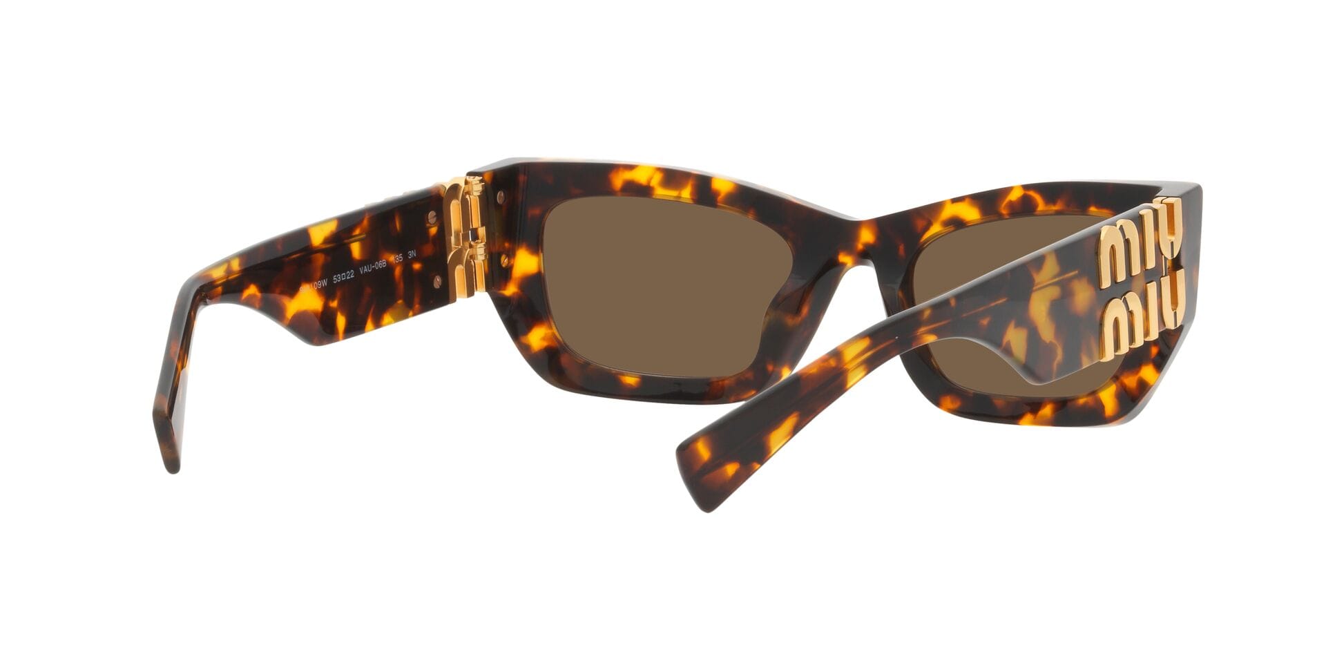 Miu Miu 0MU09WS Sunglass Honey Female Shell Shell Sunglass — Honey frame — view 22