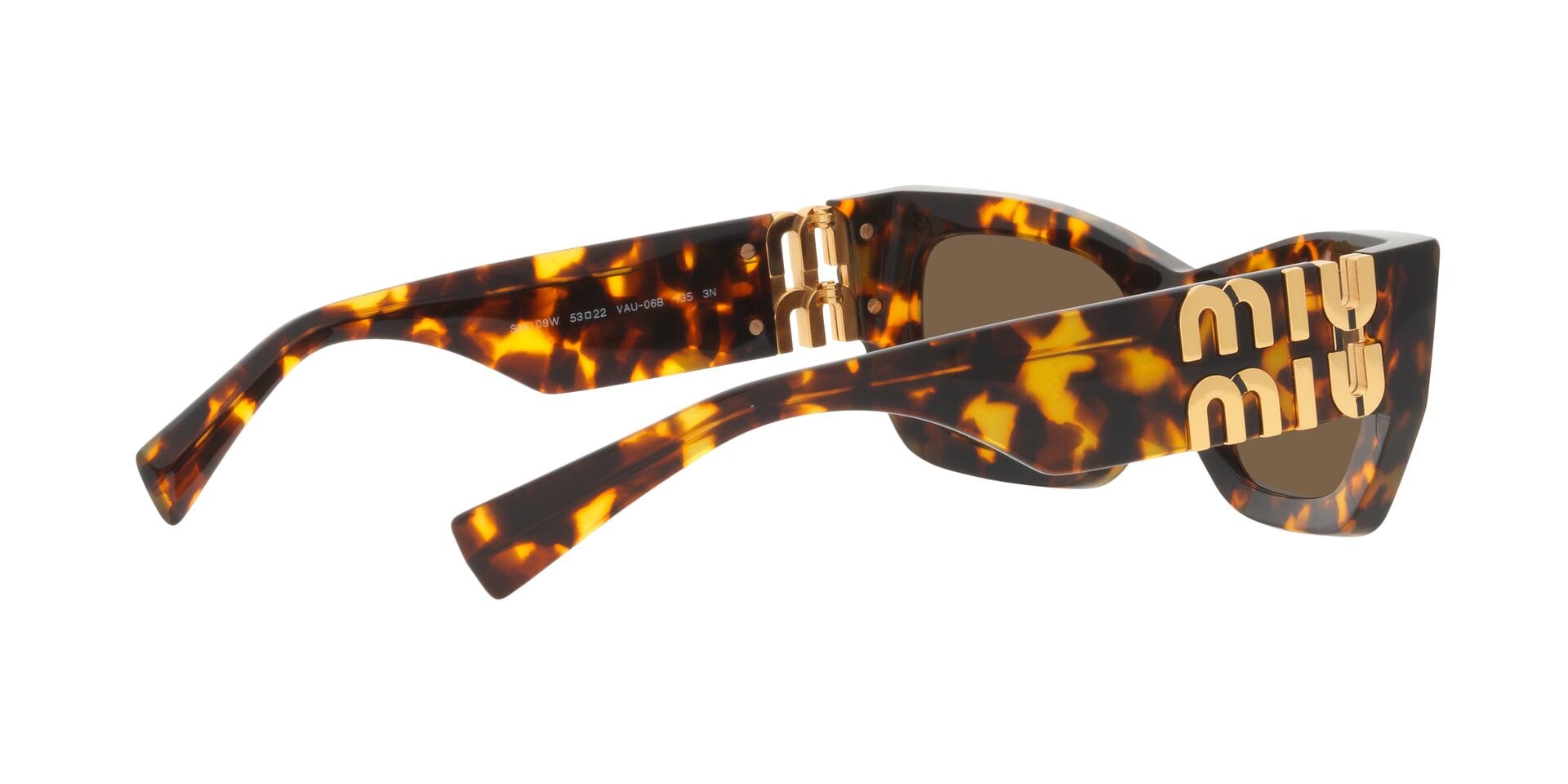 Miu Miu 0MU09WS Sunglass Honey Female Shell Shell Sunglass — Honey frame — view 25