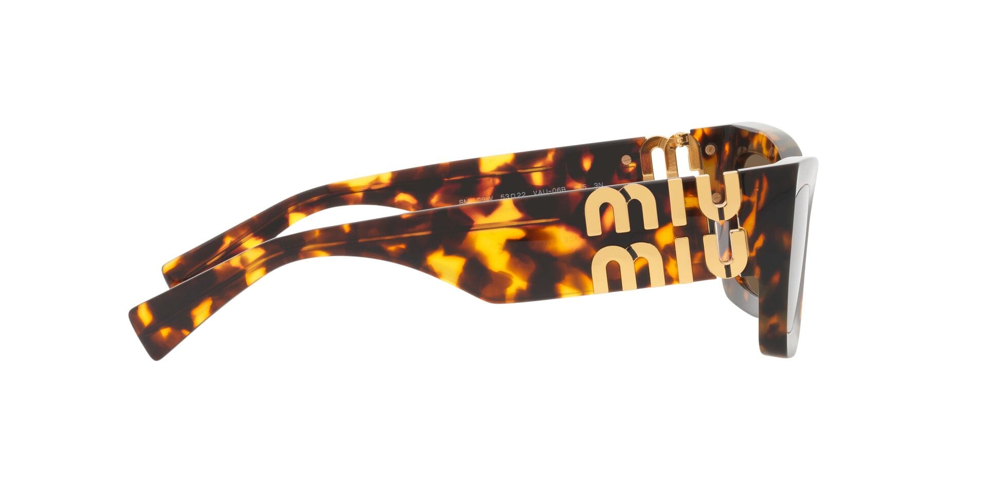Miu Miu 0MU09WS Sunglass Honey Female Shell Shell Sunglass — Honey frame — view 30
