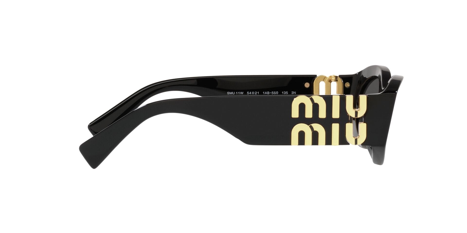 Miu Miu 0MU11WS Sunglass Black Female Shell Shell Sunglass — Black frame — view 10