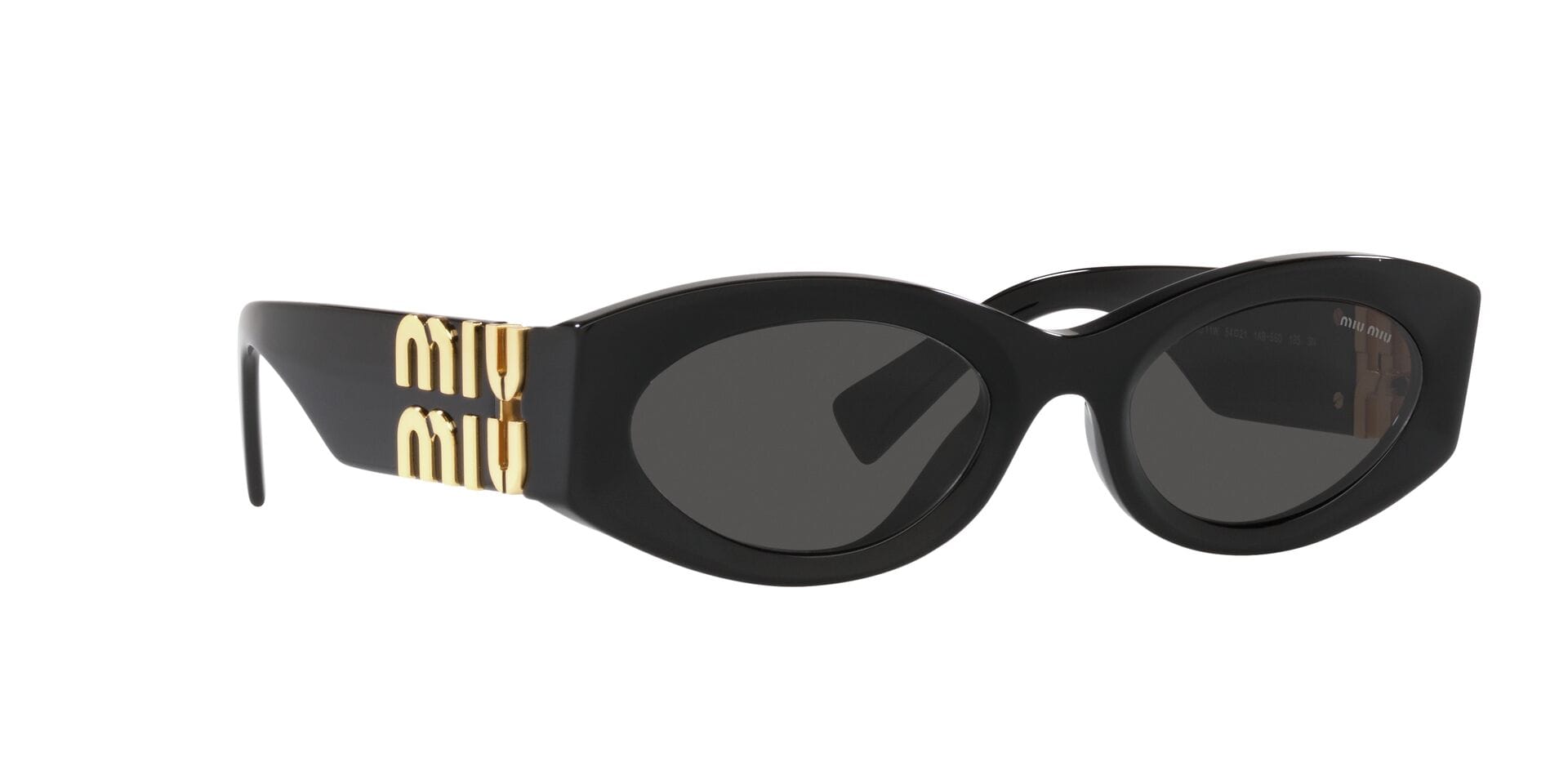 Miu Miu 0MU11WS Sunglass Black Female Shell Shell Sunglass — Black frame — view 12