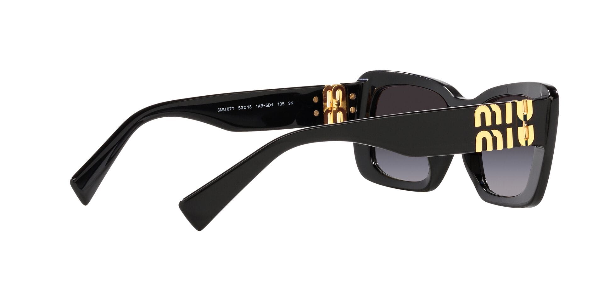 Miu Miu 0MU07YS Sunglass Black Female Shell Shell Sunglass — Black frame — view 9
