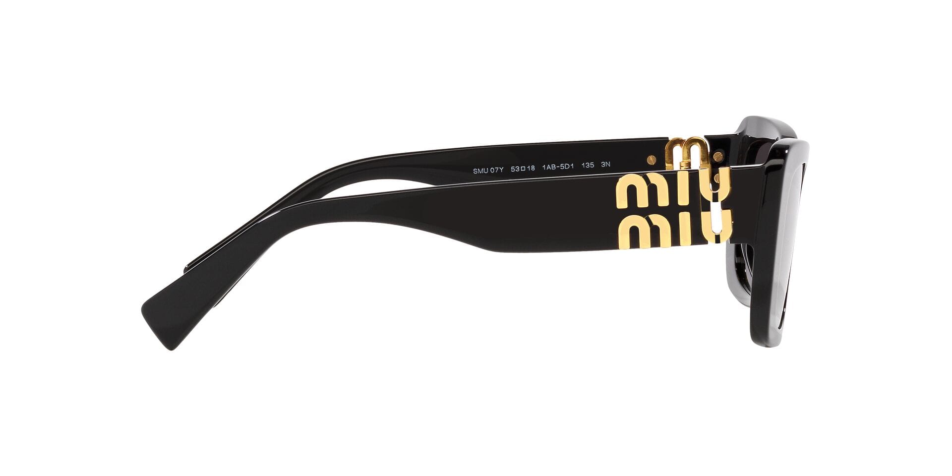 Miu Miu 0MU07YS Sunglass Black Female Shell Shell Sunglass — Black frame — view 10
