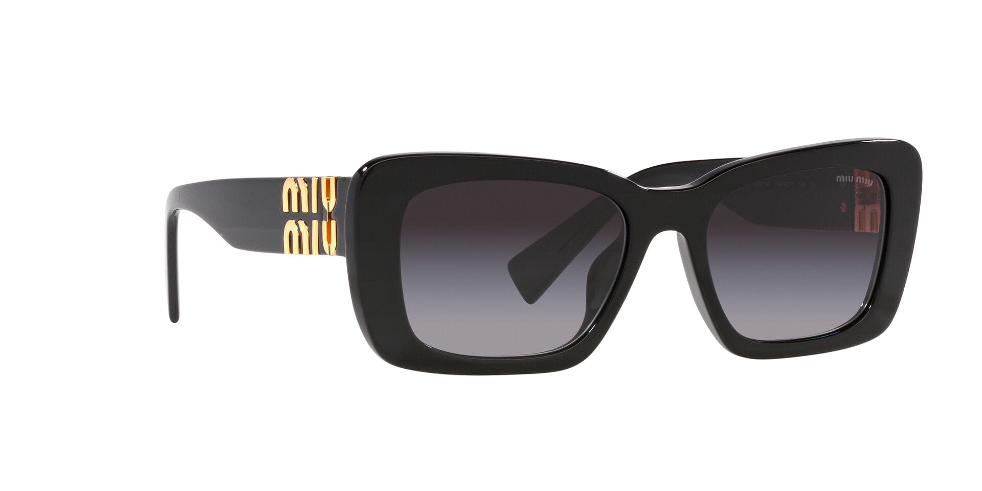 Miu Miu 0MU07YS Sunglass Black Female Shell Shell Sunglass — Black frame — view 12