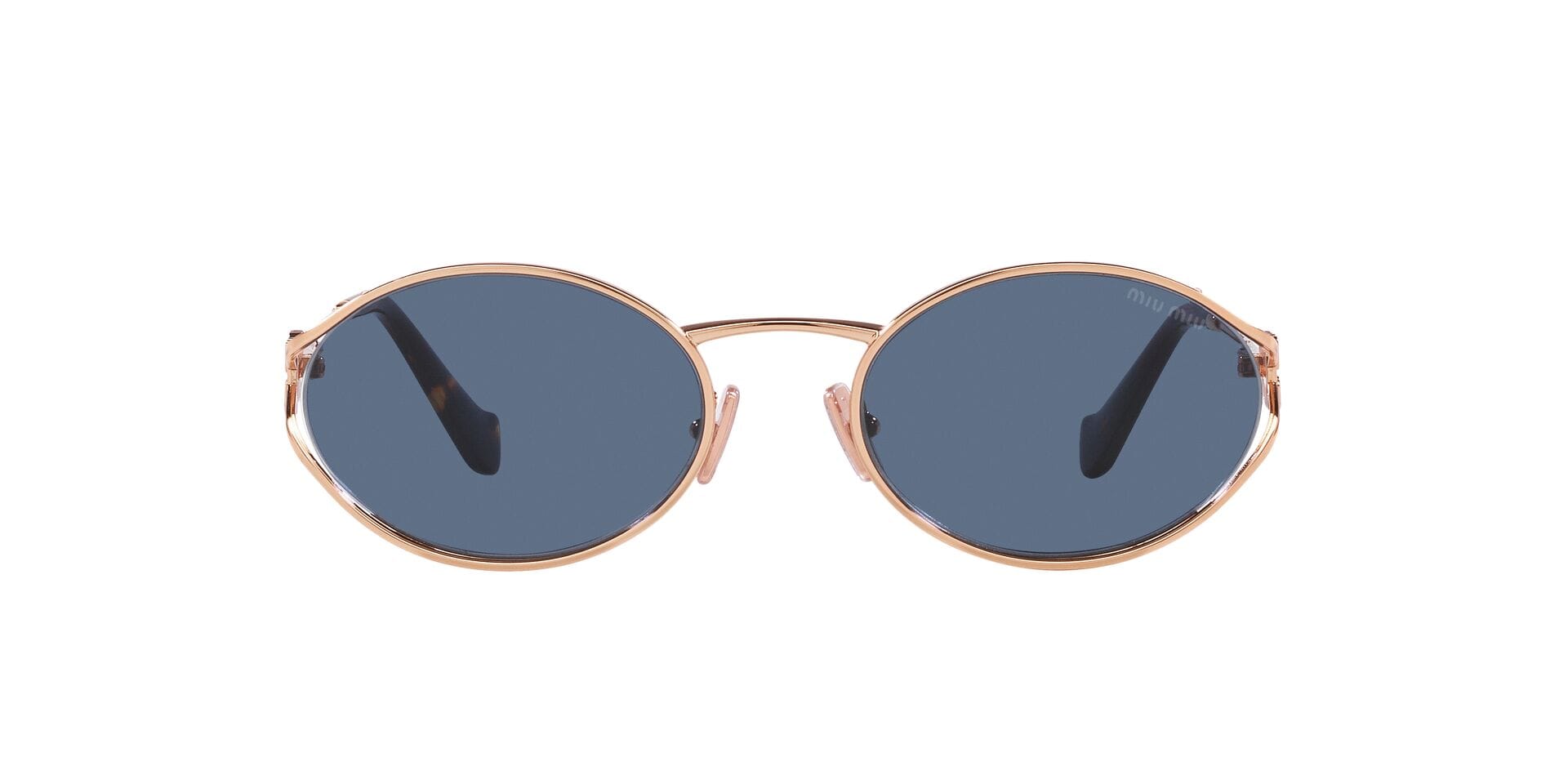 Miu Miu 0MU52YS Sunglass Pink Female Metal Metal Sunglass — Pink frame — view 1