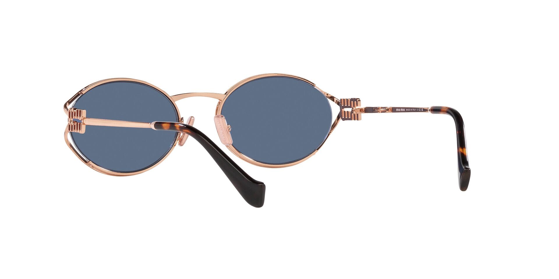 Miu Miu 0MU52YS Sunglass Pink Female Metal Metal Sunglass — Pink frame — view 2