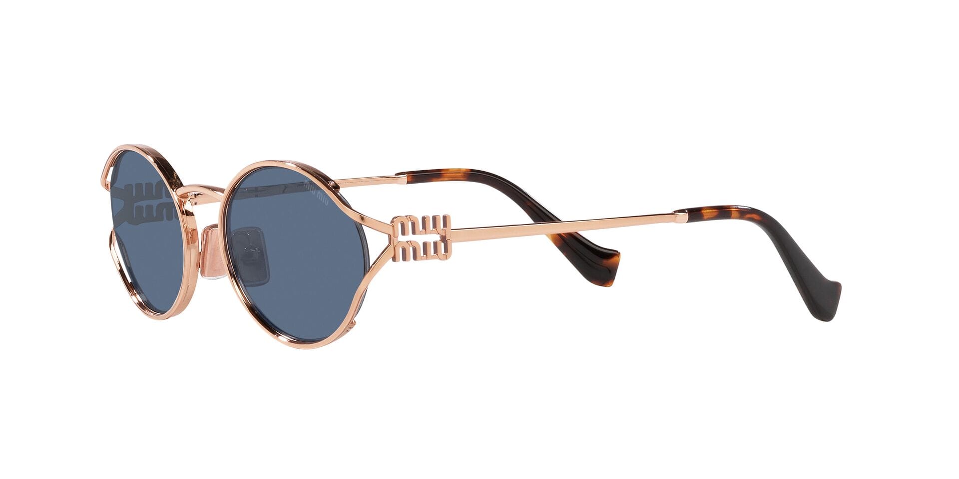 Miu Miu 0MU52YS Sunglass Pink Female Metal Metal Sunglass — Pink frame — view 3