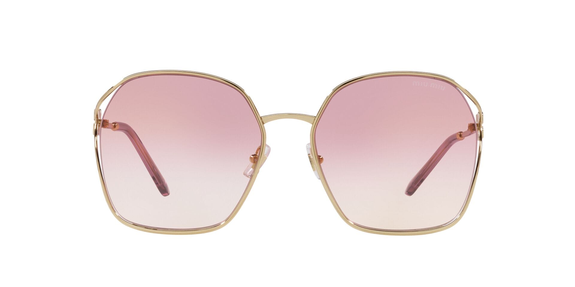 Miu Miu 0MU52WS Sunglass Gold Female Metal Metal — Gold frame