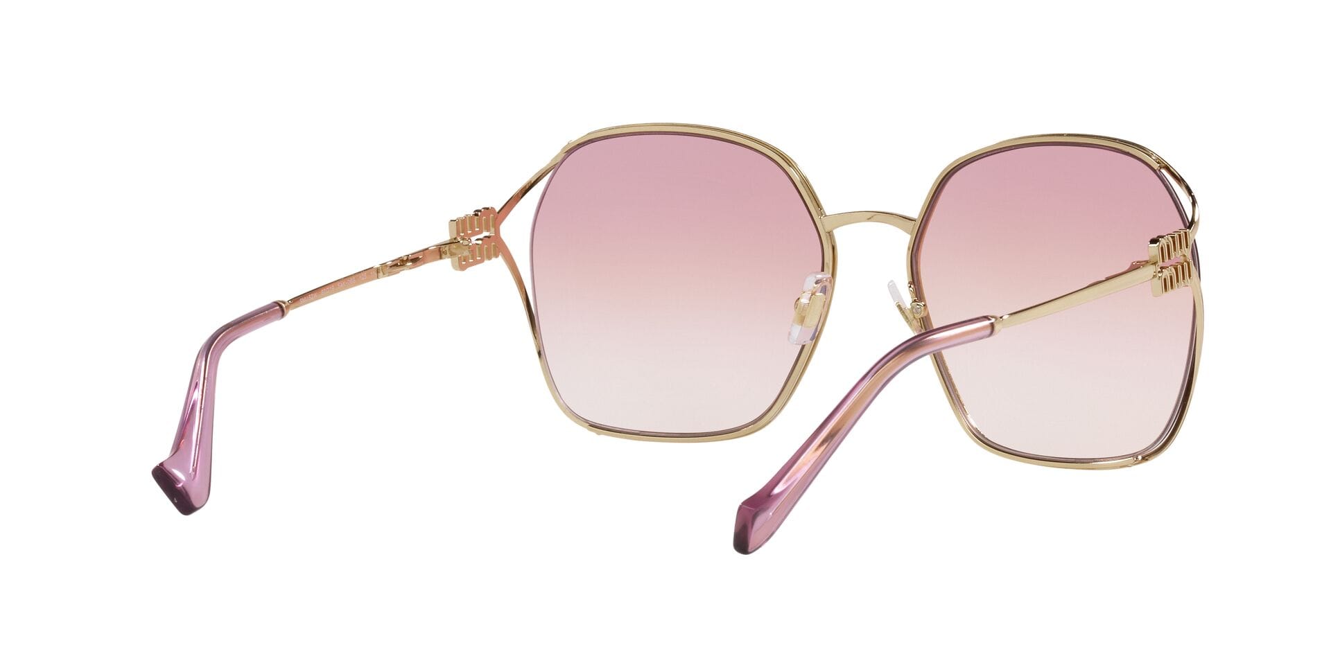 Miu Miu 0MU52WS Sunglass Gold Female Metal Metal Sunglass — Gold frame — view 8