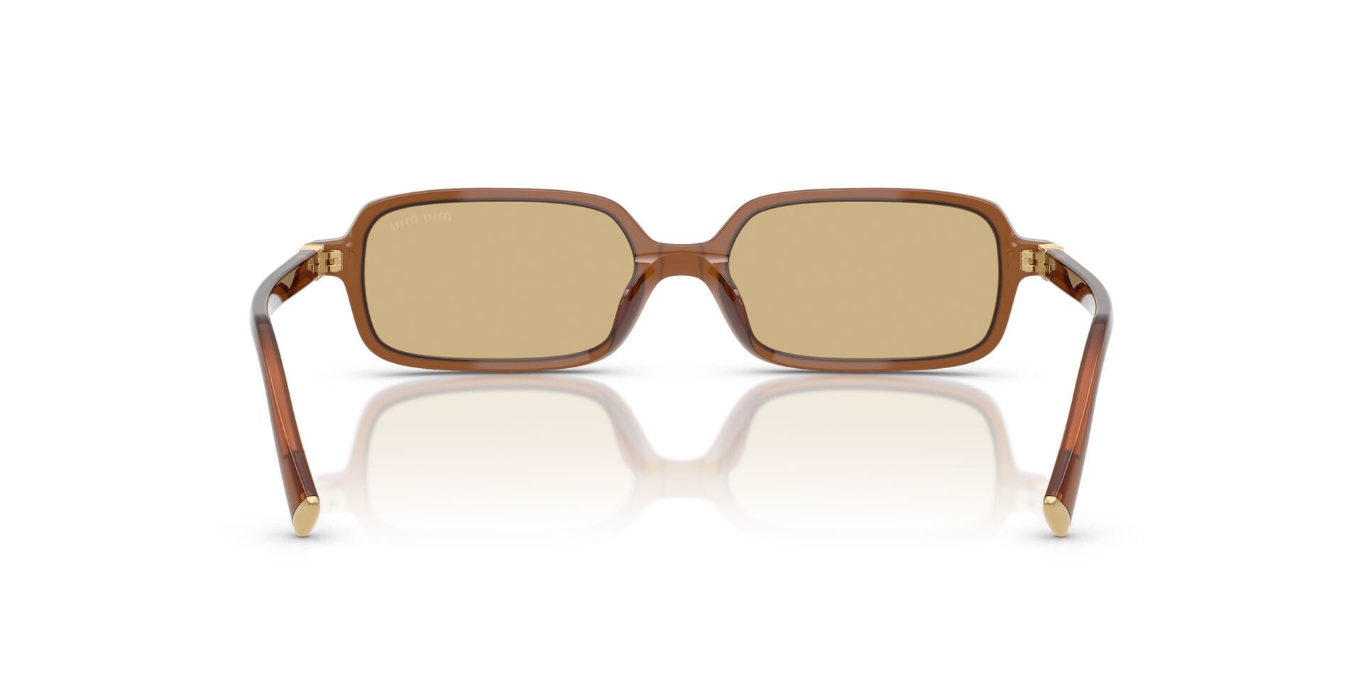 Miu Miu 0MU11ZS Sunglass Light Brown Female Shell Shell Sunglass — Light Brown frame — view 2