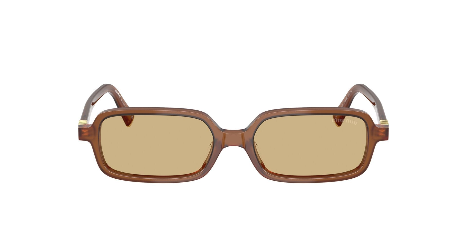 Miu Miu 0MU11ZS Sunglass Light Brown Female Shell Shell — Light Brown frame