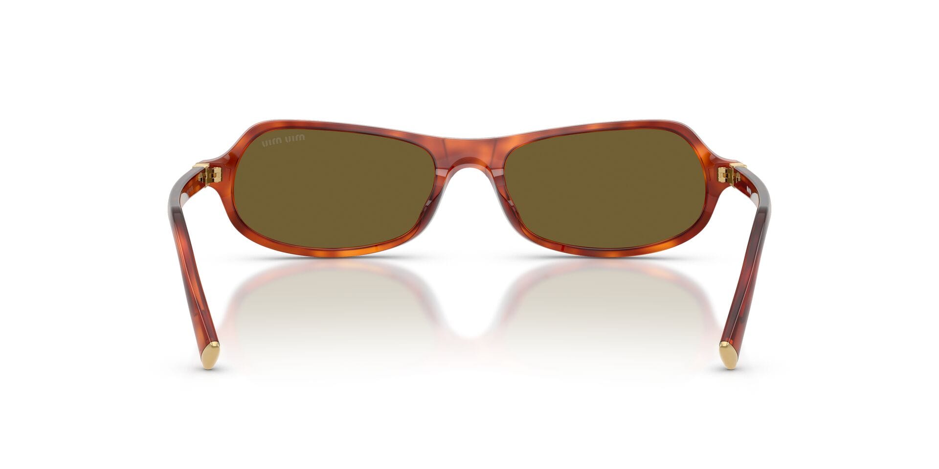 Miu Miu 0MUB10SU Sunglass Havana Female Shell Shell Sunglass — Havana frame — view 2