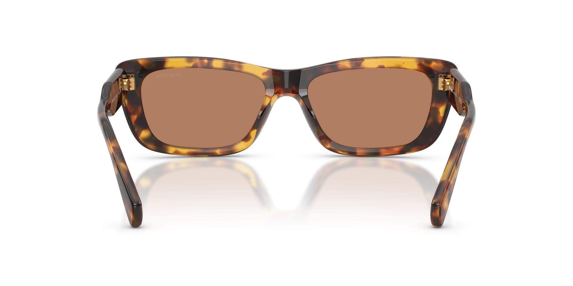 Miu Miu 0MUB12S Sunglass Havana Female Shell Shell Sunglass — Havana frame — view 2