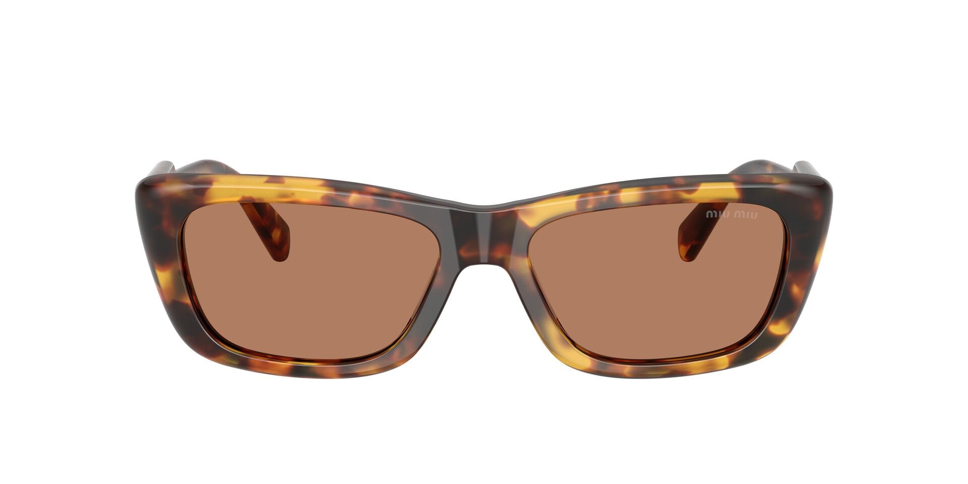 Miu Miu 0MUB12S Sunglass Havana Female Shell Shell Sunglass — Havana frame — view 6