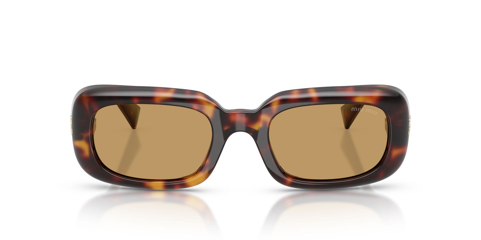 MIU MIU 0MUB13S 27L10Y Sunglass — Havana frame — view 4