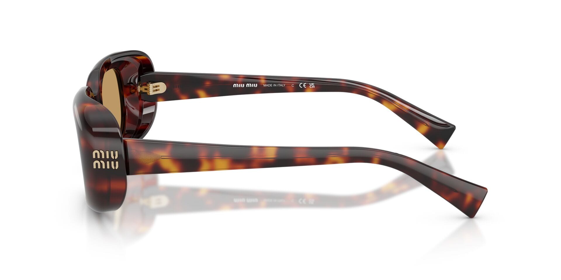 MIU MIU 0MUB13S 27L10Y Sunglass — Havana frame — view 5