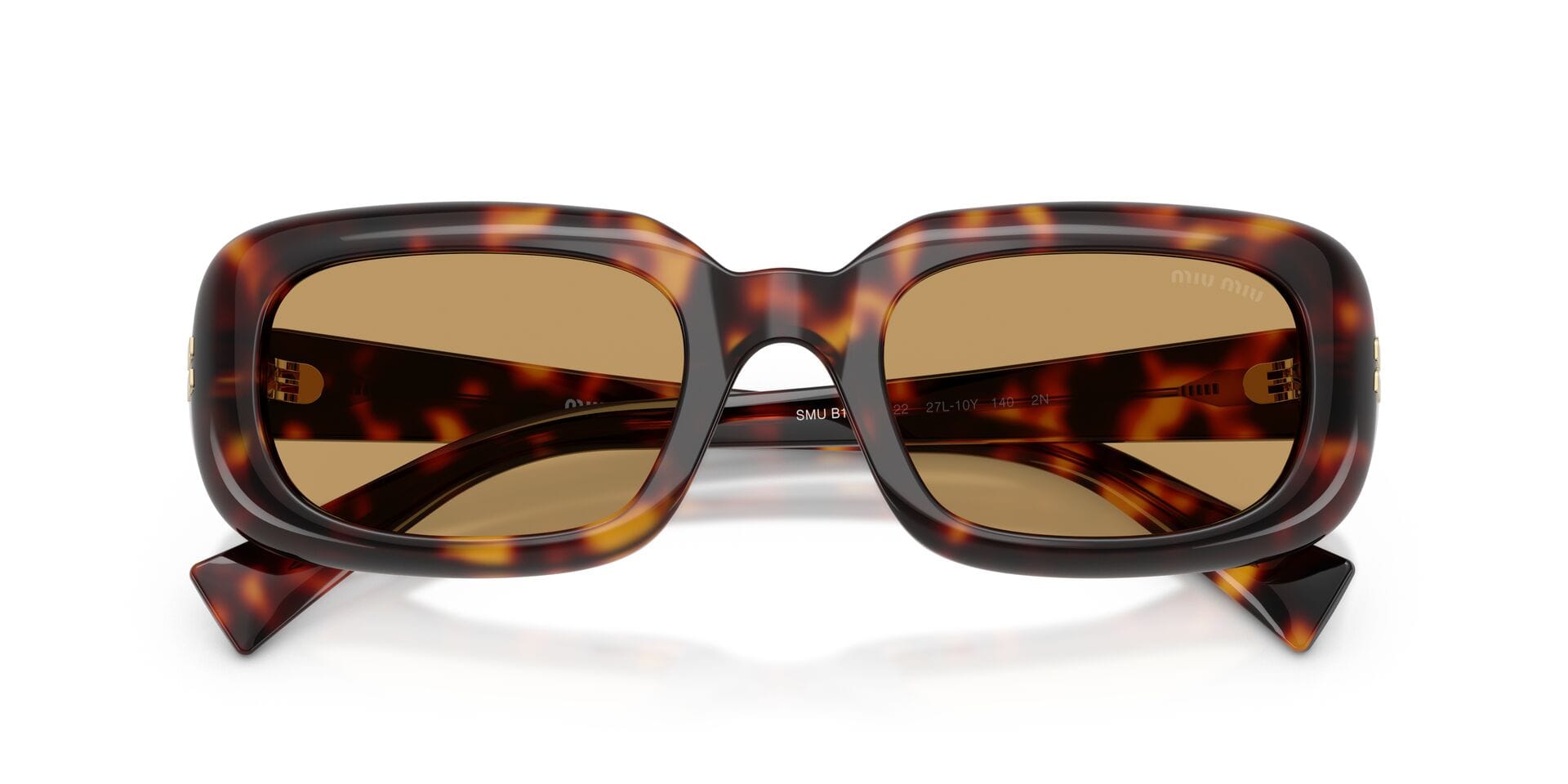 MIU MIU 0MUB13S 27L10Y Sunglass — Havana frame — view 7